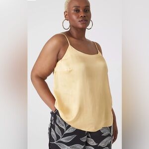 Lane Bryant Gold Satin Camisole Top Size 18